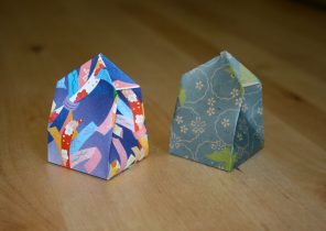 Pliage boite cadeau noel