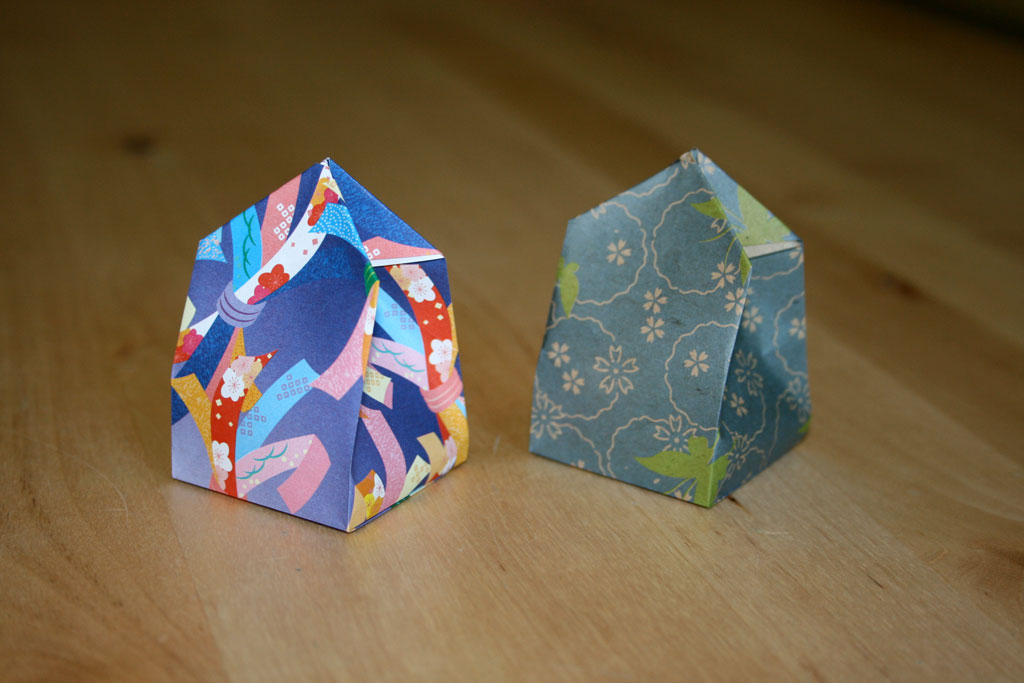 Pliage boite cadeau noel