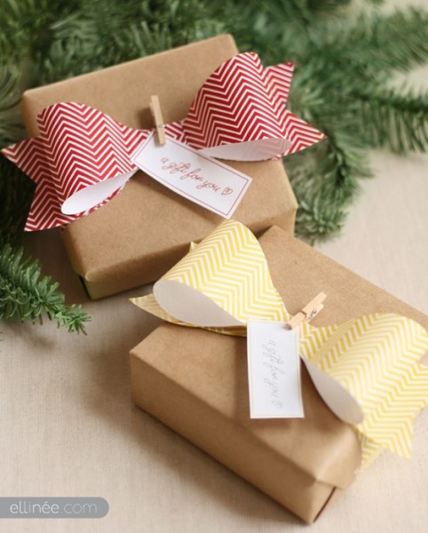 Deco paquet cadeau noel
