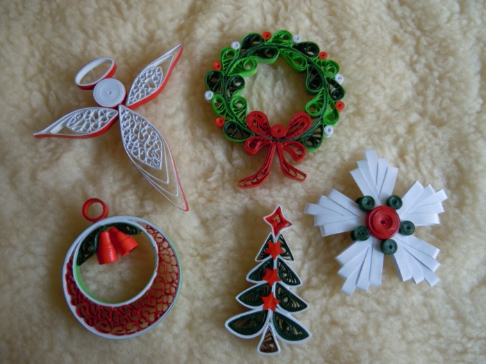 Quilling cadeau noel