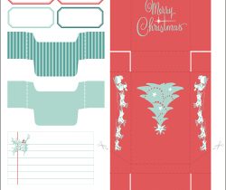 Boite cadeau noel a imprimer