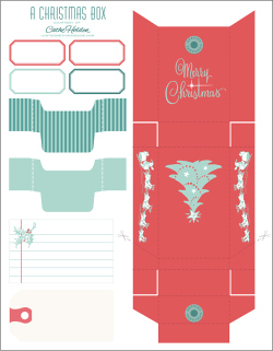 Boite cadeau noel a imprimer