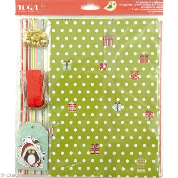 Kit papier cadeau noel