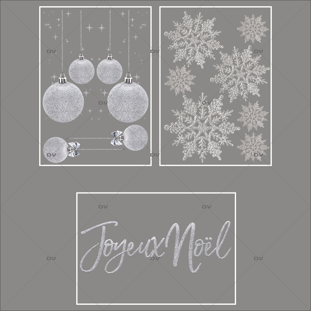 Cadeau noel argenté