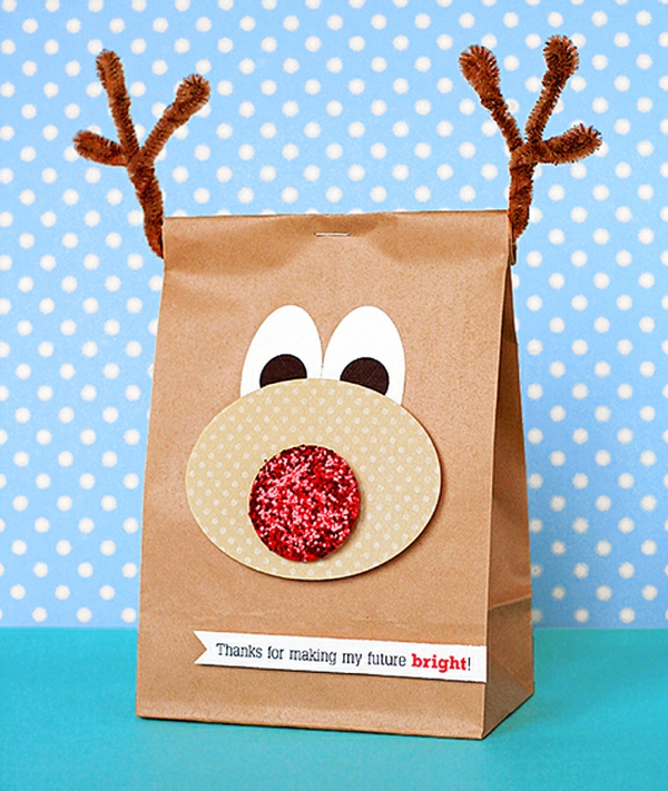 Pochette cadeau pour noel