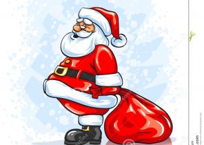 Pere noel cadeau main