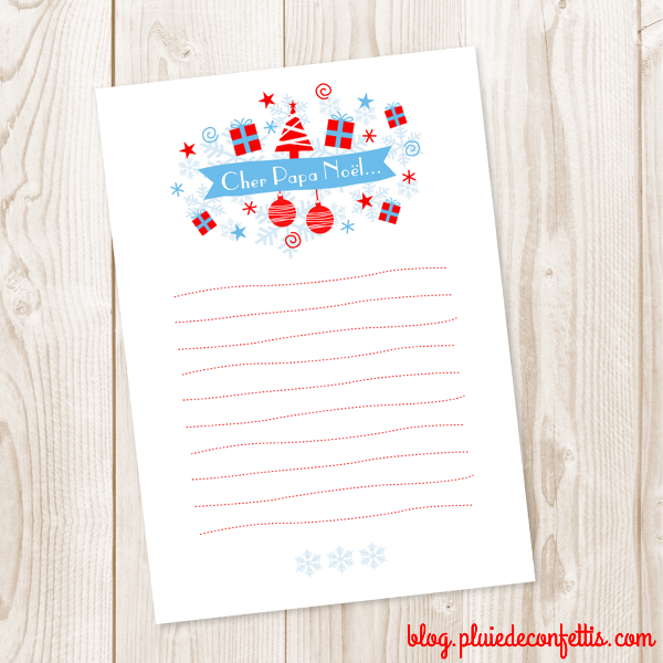 Modele lettre pour cadeau de noel