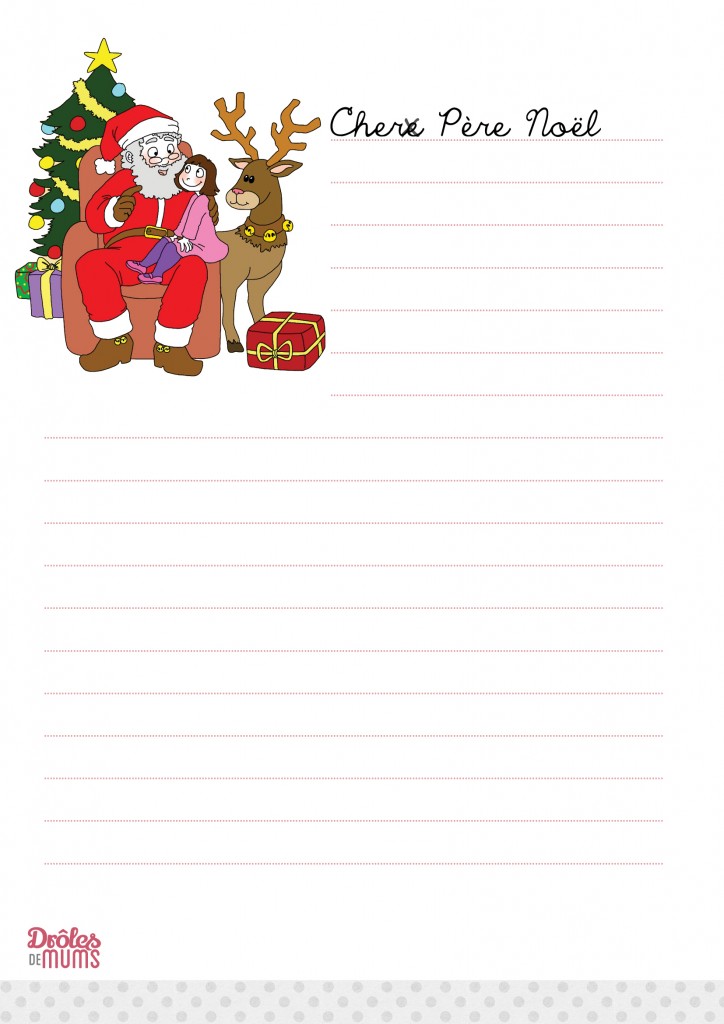 Lettre cadeau noël