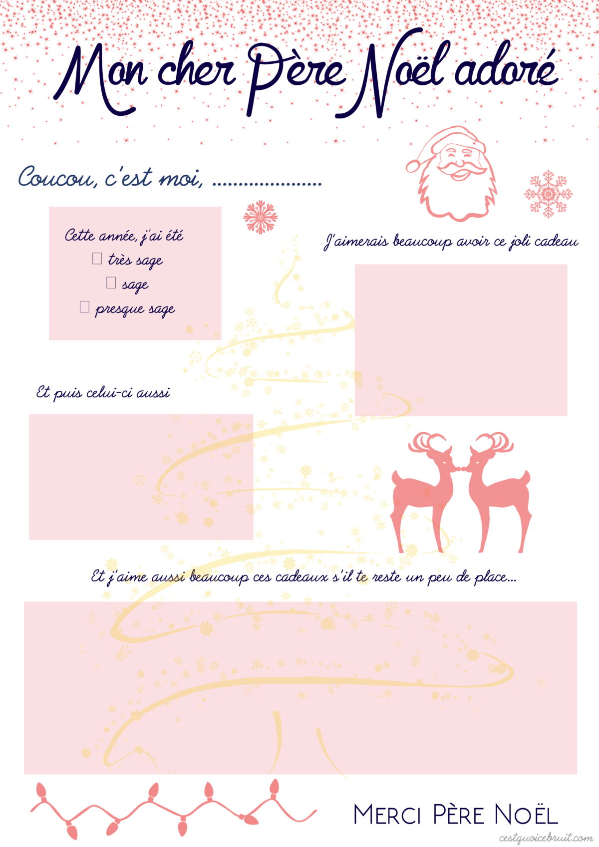 Liste de cadeau pere noel