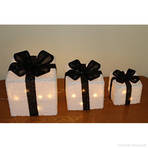 Paquet cadeau noel noir