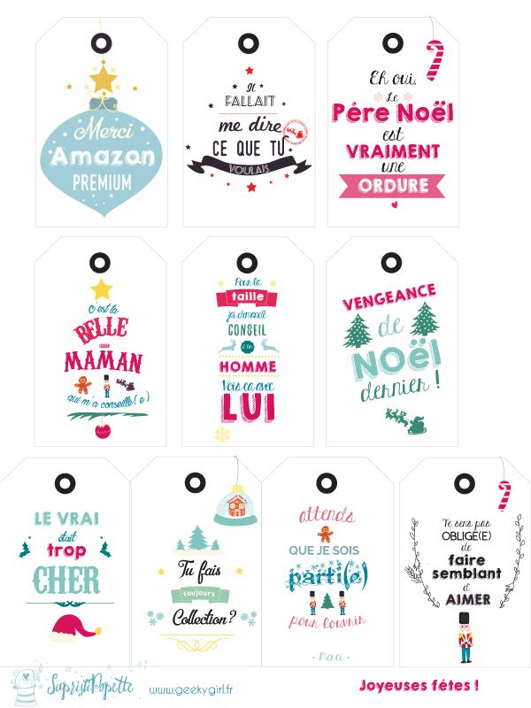 Etiquette cadeau noel pour maman