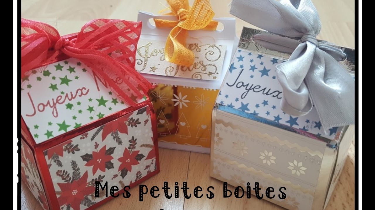 Boite cadeau noel scrapbooking