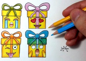 Image de cadeau de noel dessin