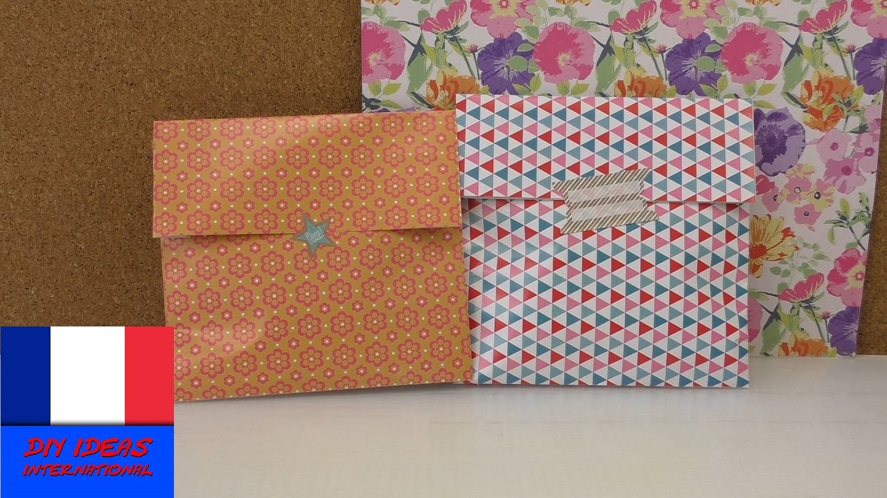 Faire enveloppe cadeau noel