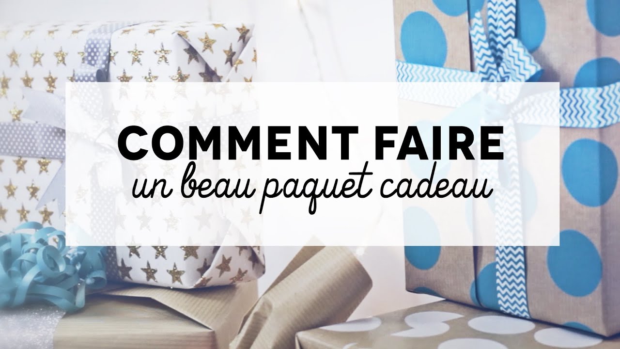 Faire emballage cadeau noel