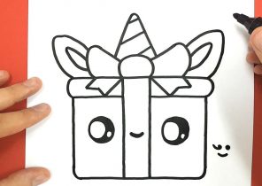 Cadeau de noel dessin facile
