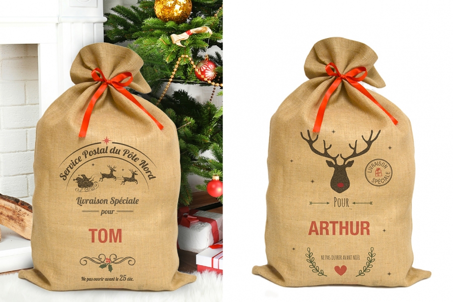 Sachet cadeau noel