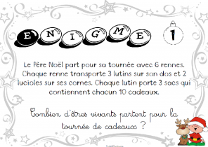 Enigme cadeau noel