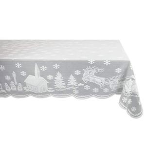 Cadeau nappe noel blanche porte