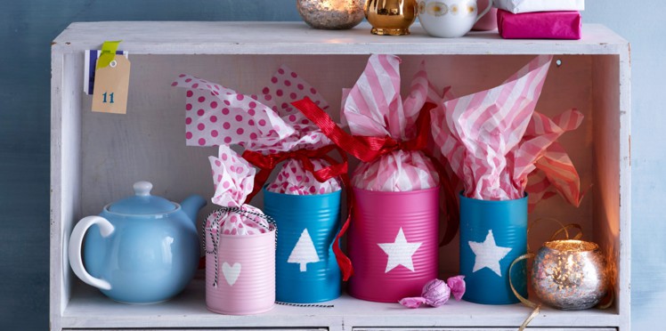 Boite paquet cadeau noel