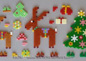 Cadeau de noël en perle hama