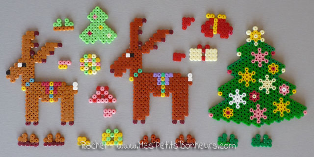 Cadeau de noël en perle hama