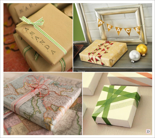 Carte de noel paquet cadeau