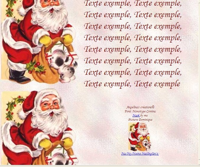 Carte cadeau pere noel