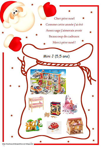 Liste cadeau de noel enfant
