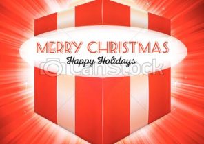 Ouverture cadeau noel dessin