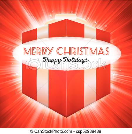 Ouverture cadeau noel dessin