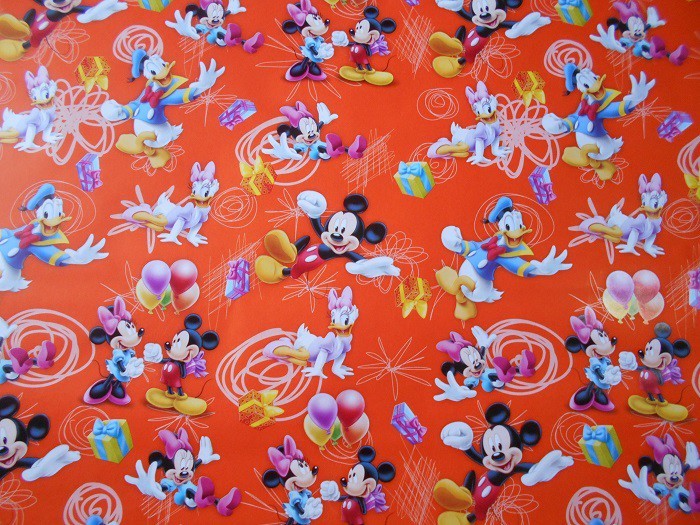 Papier cadeau mickey noel
