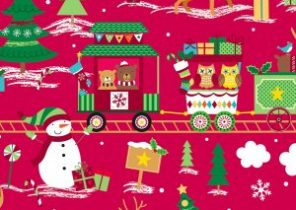 Papier cadeau noel pere noel
