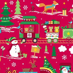 Papier cadeau noel pere noel