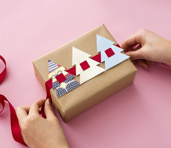 Ruban emballage cadeau noel