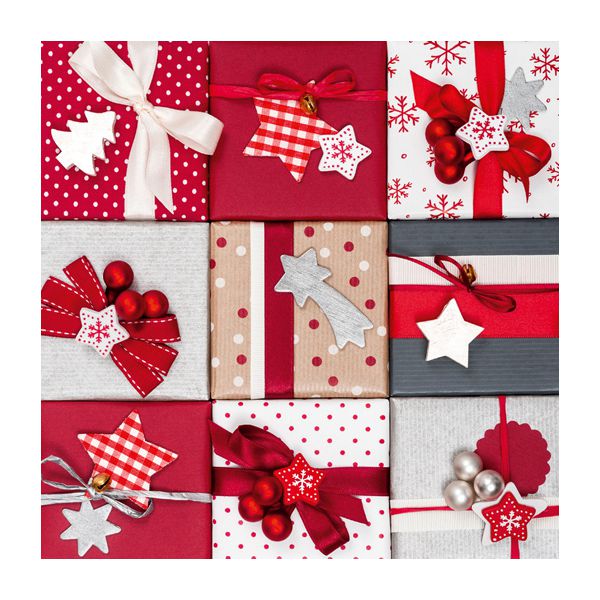 Décoration de noel en papier cadeau