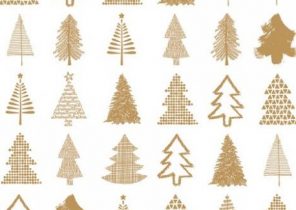 Sapin de noel en papier cadeau