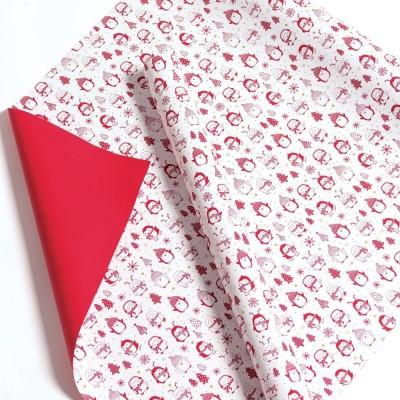 Papier cadeau noel pingouin