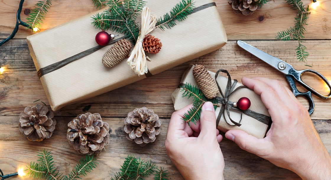 Deco noel papier cadeau