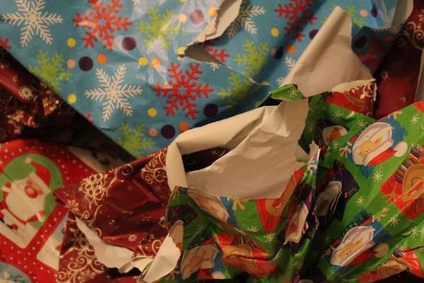 Papier cadeau noel leclerc