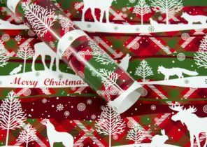 Papier cadeau pere noel