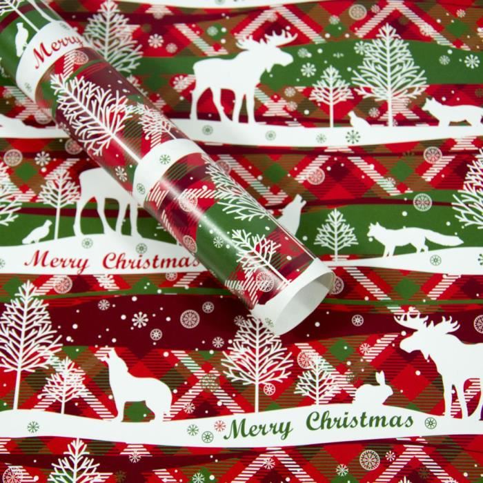Papier cadeau pere noel