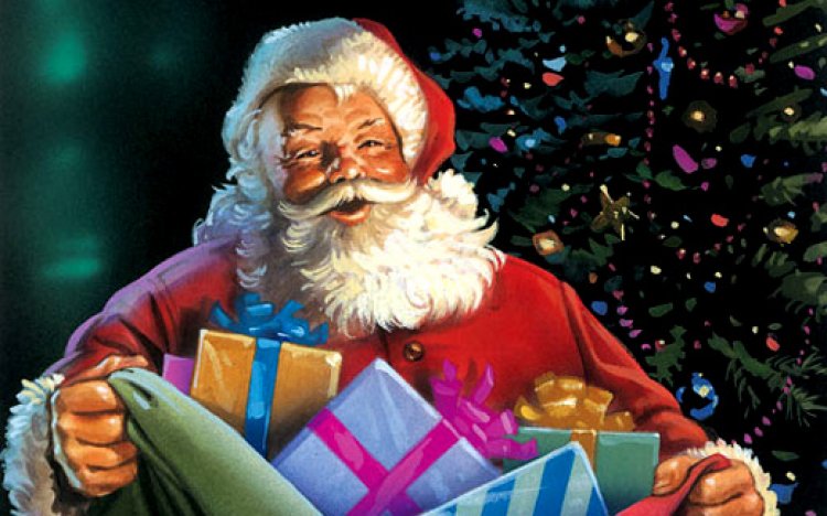 Image père noel cadeau