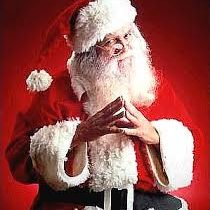 Pere noel qui pose les cadeau