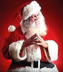Pere noel qui pose les cadeau