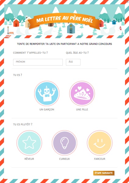 Votre liste de cadeau de noel