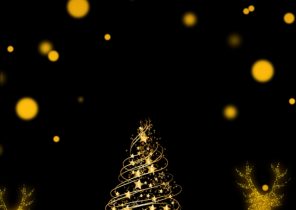 Cadeau de noel fond noir