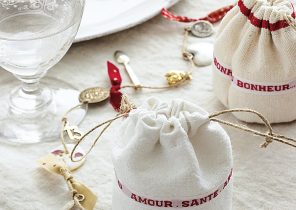 Sac cadeau tissus noel