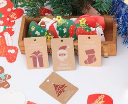 Etiquette cadeau noel kraft