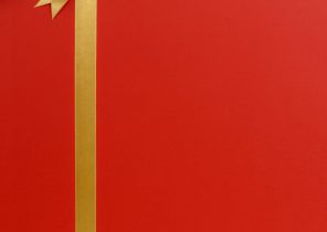 Cadeau de noel rouge et or